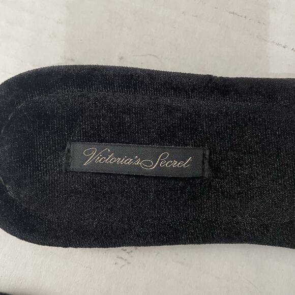 Victorias Secret Bling Velvet Slides Slippers Flip Flips Rhinestone Med fits 8-9 - Picture 6 of 10